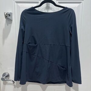 Porto San Francisco grey 2 Pocket Top Shirt Tunic Blouse